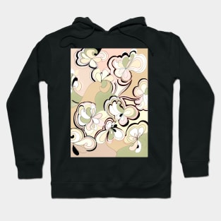 pastel geometric art deco design velvet Hoodie